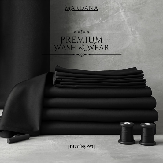 Signature Black – Premium Wash & Wear Suit