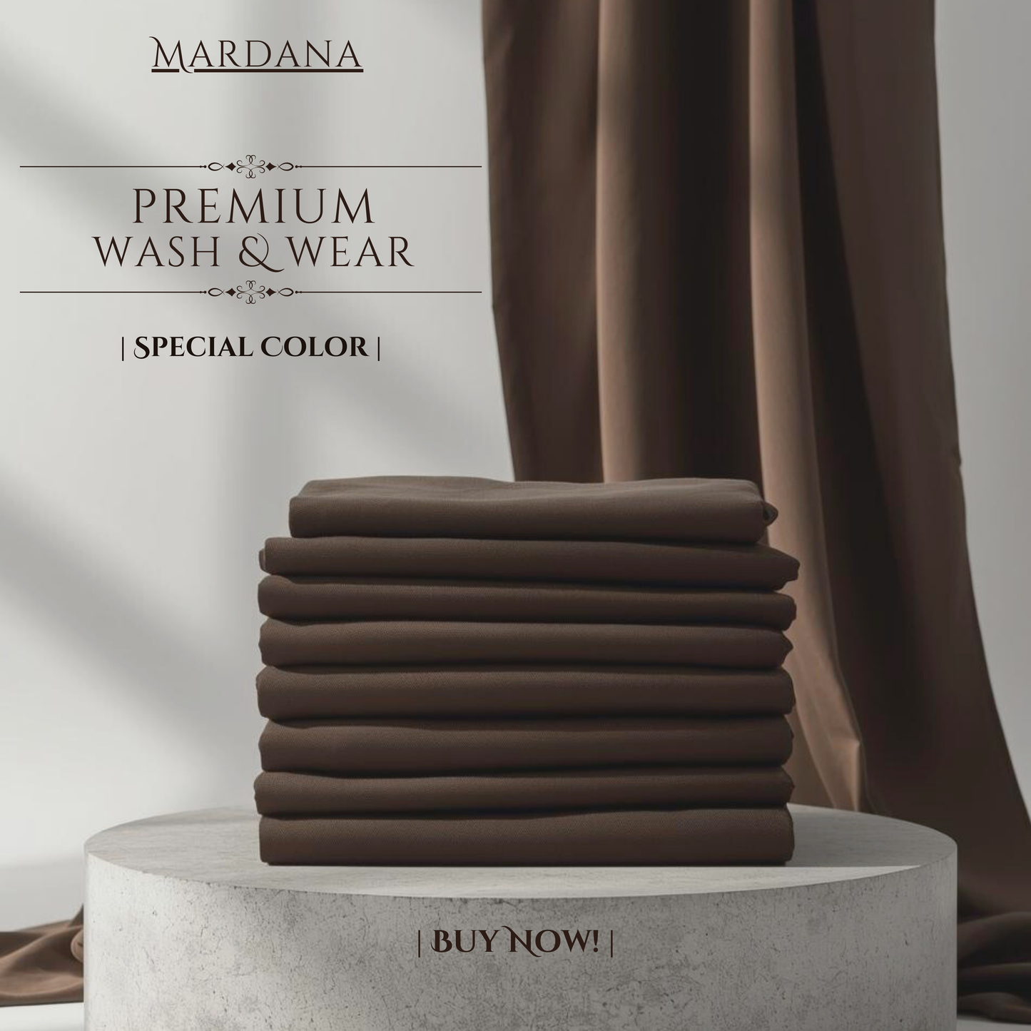 Dark Brown – Premium Wash & Wear Suit