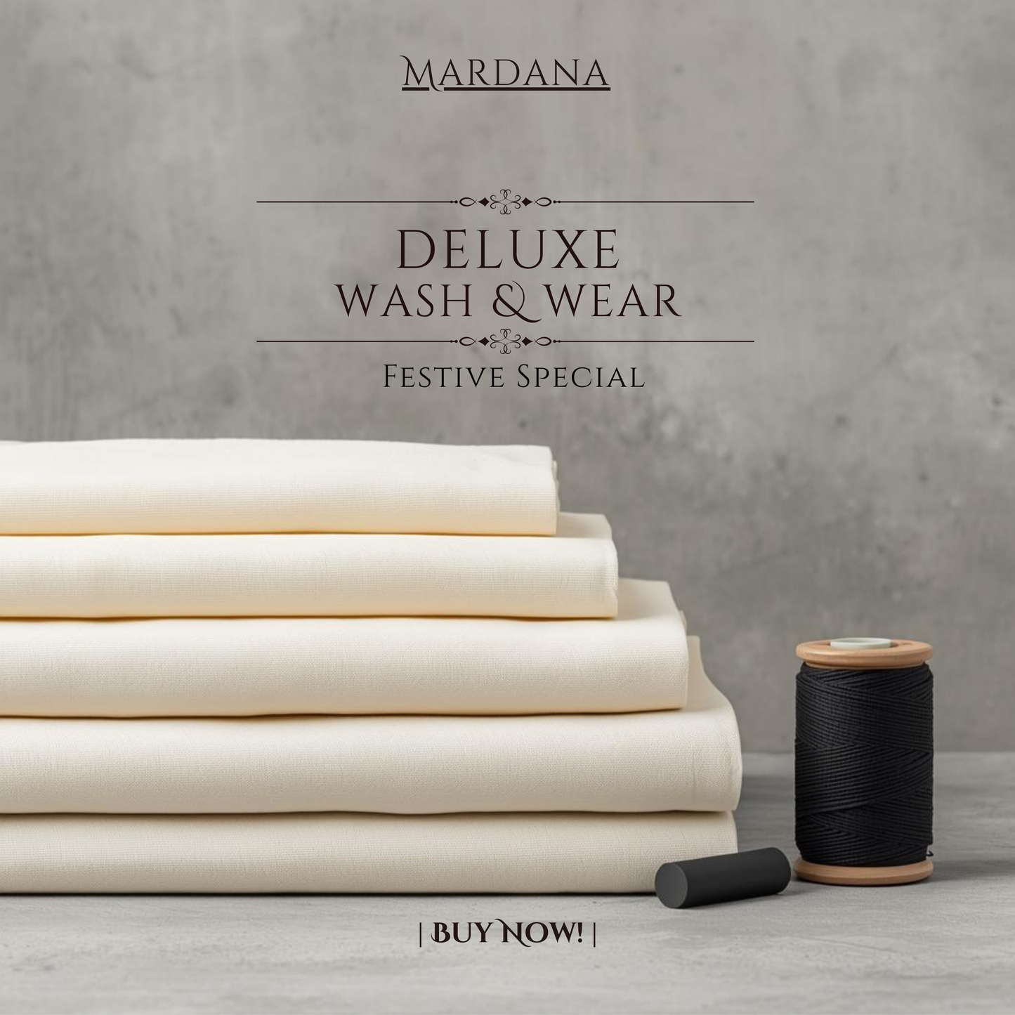 Prestige Cream – Deluxe Wash & Wear Suit