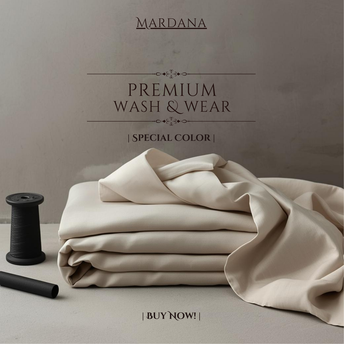 Signature Badami – Premium Wash & Wear Suit