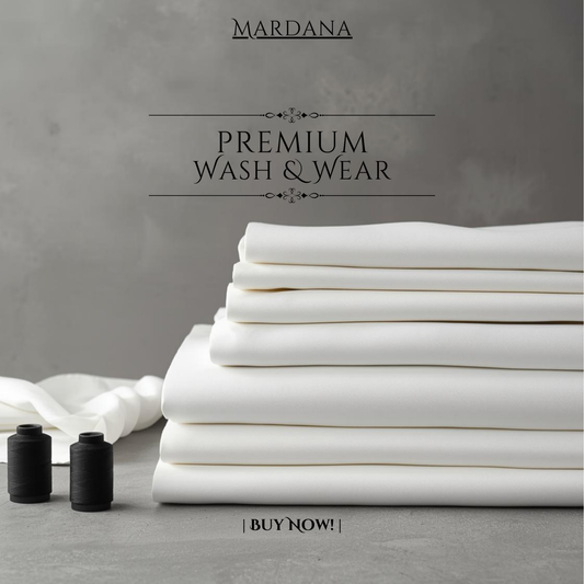 Signature Off White – Premium Wash & Wear Suit