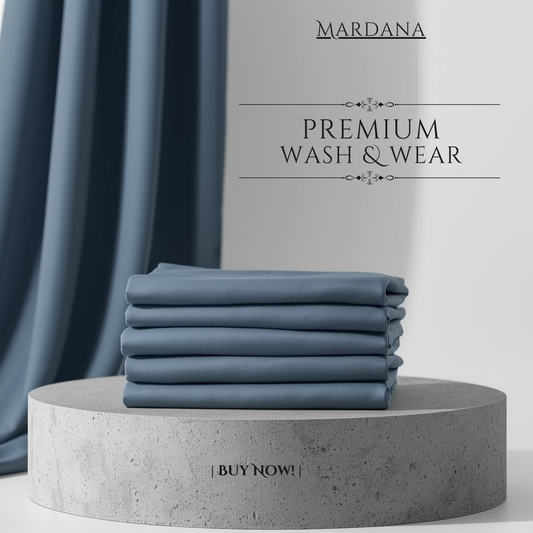 Stone Grey – Premium Wash & Wear Suit